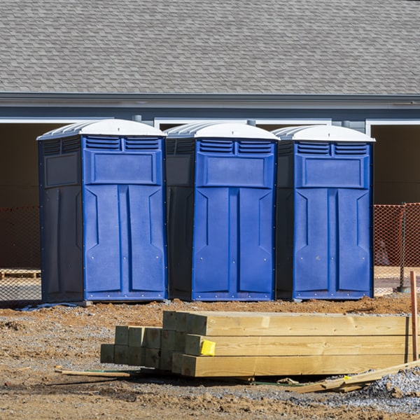 how can i report damages or issues with the porta potties during my rental period in Center Valley PA